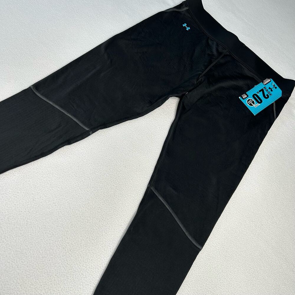 Under Armour Women's Size XL NWT Base 2.0 Base Layer Thermal Leggings Black